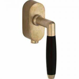 SKG3 Draaikiepgarnituur afsluitbaar Ton ebben/Elegant messing antiek