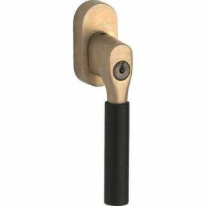 SKG2 Draaikiep sluiting Bauhaus ebben/ovaal messing antiek