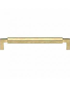 Meubelgreep Bauhaus messing getrommeld 96mm