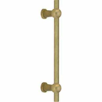 Meubelgreep Chemin de Fer 174mm messing getrommeld