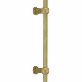 Meubelgreep Chemin de Fer 304mm messing getrommeld